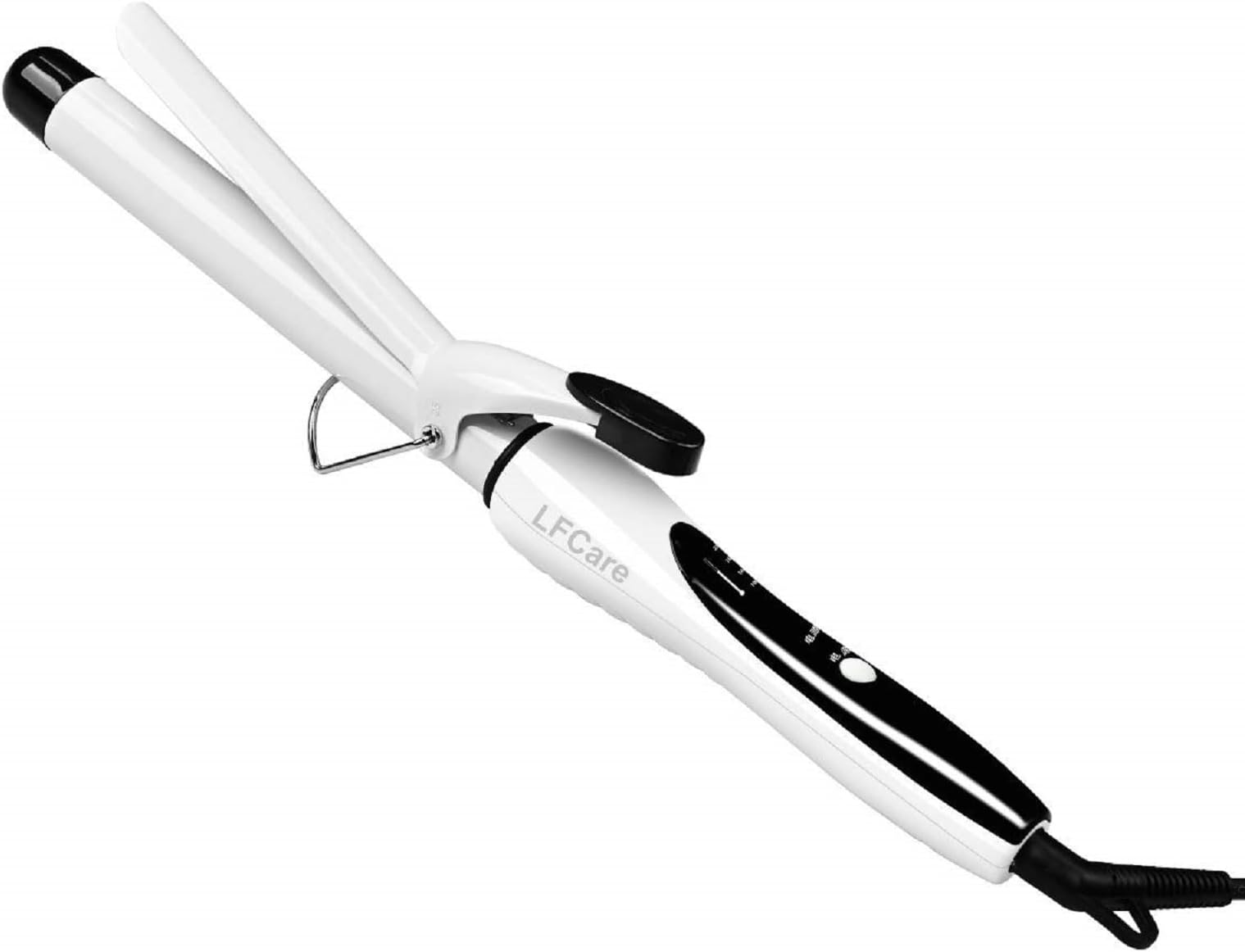 Podazz Hair Curling Tongs, 25mm Hair Curler PTC Ceramic Curling Iron, LCD Display with 4 Heat Setting(100โ to 220โ), Quick Heating, Anti-Scald Auto Shut-Off, Suitable for All Hair Types