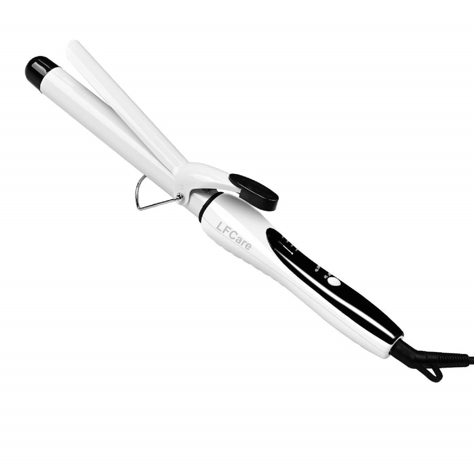 Podazz Hair Curling Tongs, 25mm Hair Curler PTC Ceramic Curling Iron, LCD Display with 4 Heat Setting(100℃ to 220℃), Quick Heating, Anti-Scald Auto Shut-Off, Suitable for All Hair Types