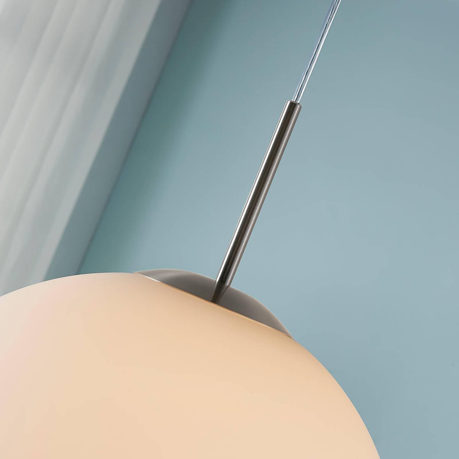 Lindby Pendelleuchte Marike (Modern) in Weiß aus Glas (1 flammig, E27) - Hängelampe Esstischlampe Hängeleuchte Wohnzimmerleuchte
