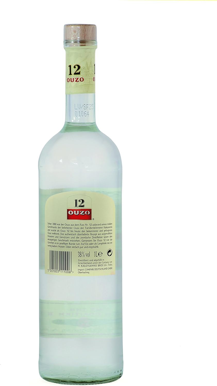 OUZO 12 LIQUORE GRECO ALL'ANICE 1LITRO 38%