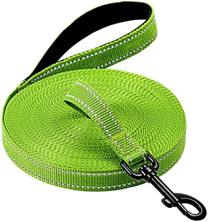 COMSLE Long Leads for Dog Training, 5m/10m/15m/20m Strong Extra Long Line Dogs Lead with Handle, Light Nylon Puppy Training Lead Dog Leash for Pet Recall Tracking Obedience Camping Play Outdoor