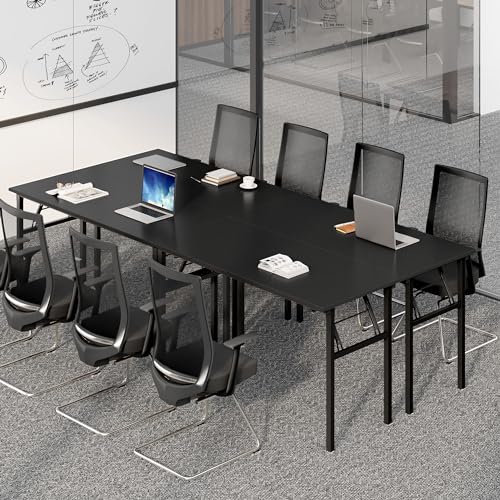 Image of Need Folding Computer Desk, Large 60 inches Folding Table for Home Office, No Install Needed Foldable Writing Table Desk, Black
