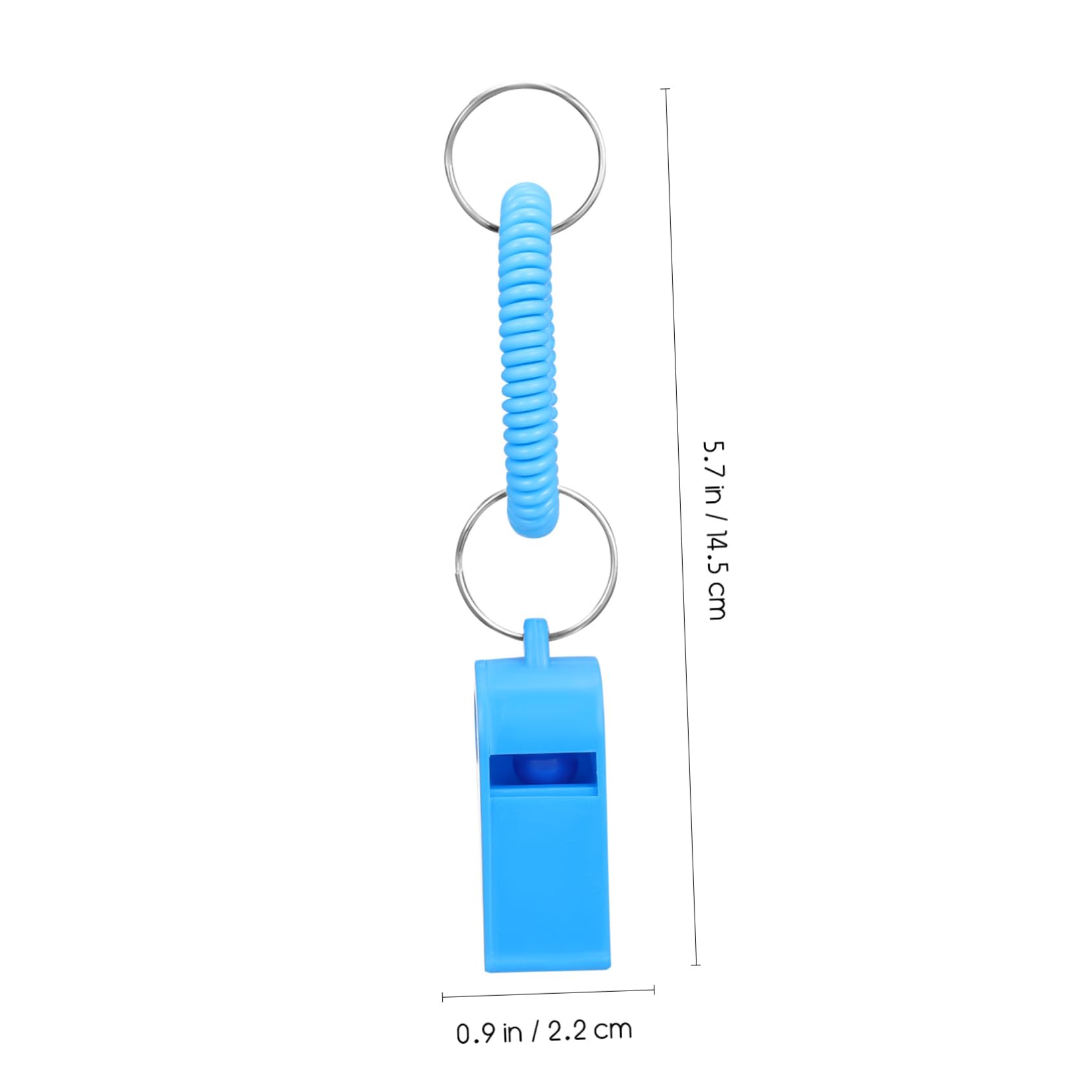 BRIGHTFUFU 12Pcs Sports Whistles Loud Sound Whistles for Training Teaching and Emergencies Lightweight Portable Safety Whistles with Spiral Wrist Coils