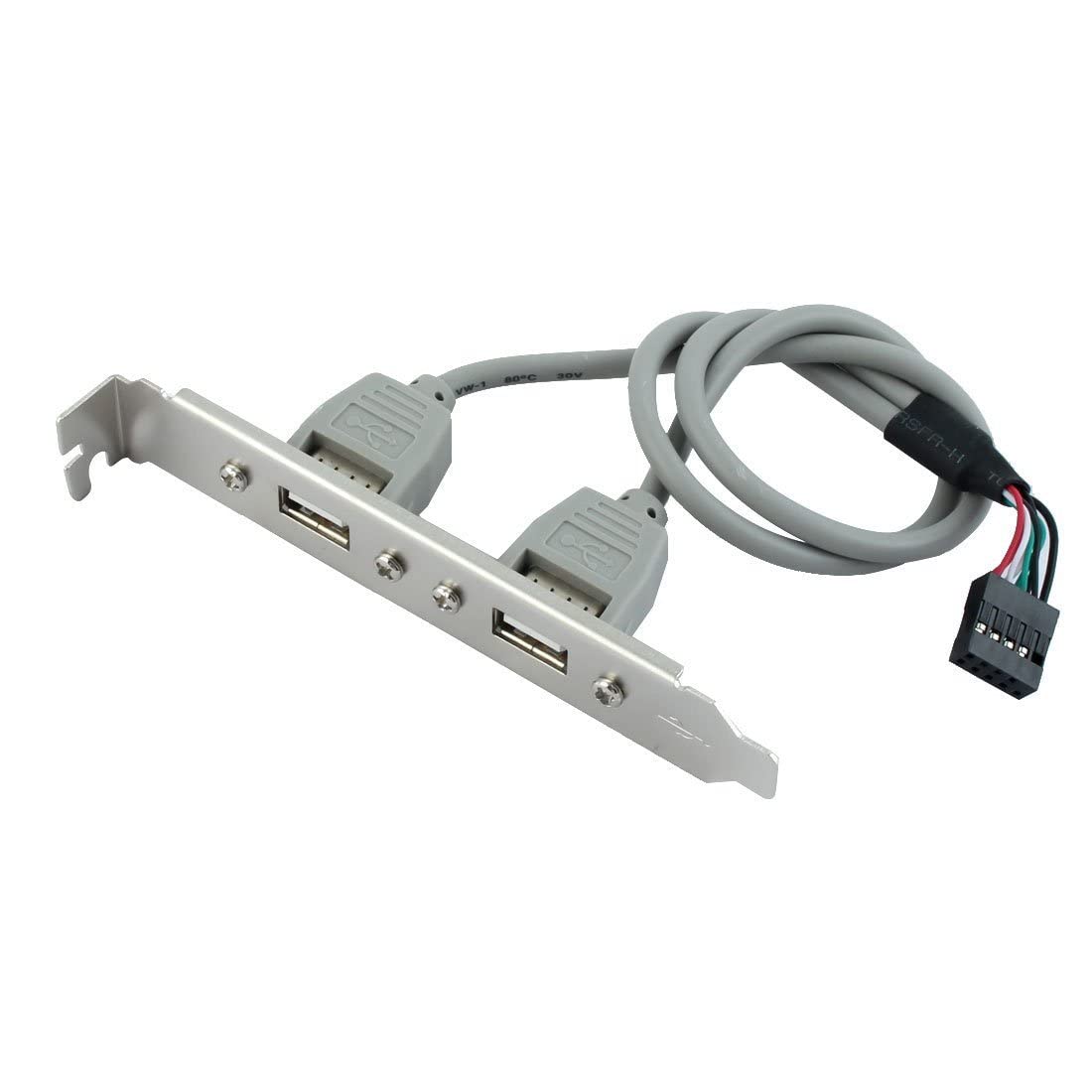 MakWorld MaK World® 2 Ports USB 2.0 Header Port Slot Plate Adapter Panel Cable Female Screw to Motherboard 9 Pin Header Back PCI Rear Panel Bracket for Desktop Computer PC (B0BR16QY1V) Amazon Price History, Amazon Price Tracker