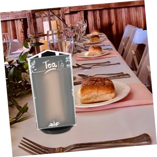Support de menu acrylique rotatif double face clair avec base stable de bureau - 4