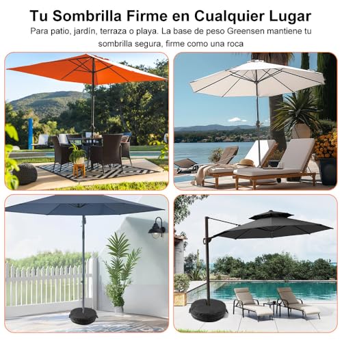 La Mejor Selección de Bases y soportes para sombrillas para comprar hoy. 30 Bases y soportes para sombrillas marca Greensen (3)