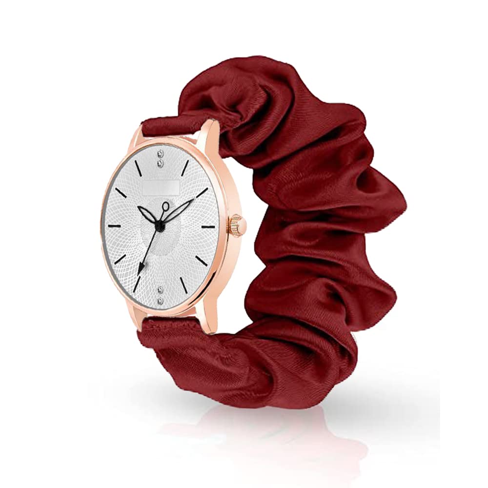 TACOFY Scrunchies Watch Classic & Unique Strap Cloth Soft Pattern Solid Fabric Wristband Watch for Women & Girls (B0C4B61QYG) Amazon Price History, Amazon Price Tracker