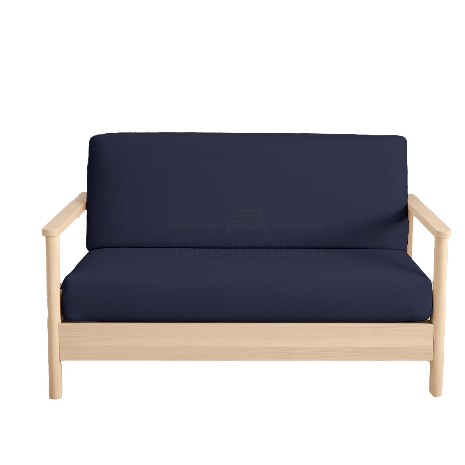 Queen Size Futon Covers - 100% Egyptian Cotton Futon Slipcovers Navy Blue