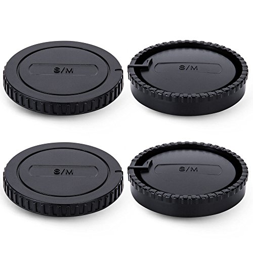 2 Pack Jjc Body Cap And Rear Lens Cap Cover Kit For Sony Alpha A-Mount Dslr Cameras And Sony Alpha A-Mount Lenses #TOP1