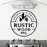 Photo Gallery qiangtou adesivo da parete per barbecue in legno rustico decalcomania per griglia di fumo personalizzata cucina room decor menu adesivi per bistecche adesivi murali rimo 73x73cm Photo Gallery qiangtou adesivo da parete per barbecue in legno rustico decalcomania per griglia di fumo personalizzata cucina room decor menu adesivi per bistecche adesivi murali rimo 73x73cm