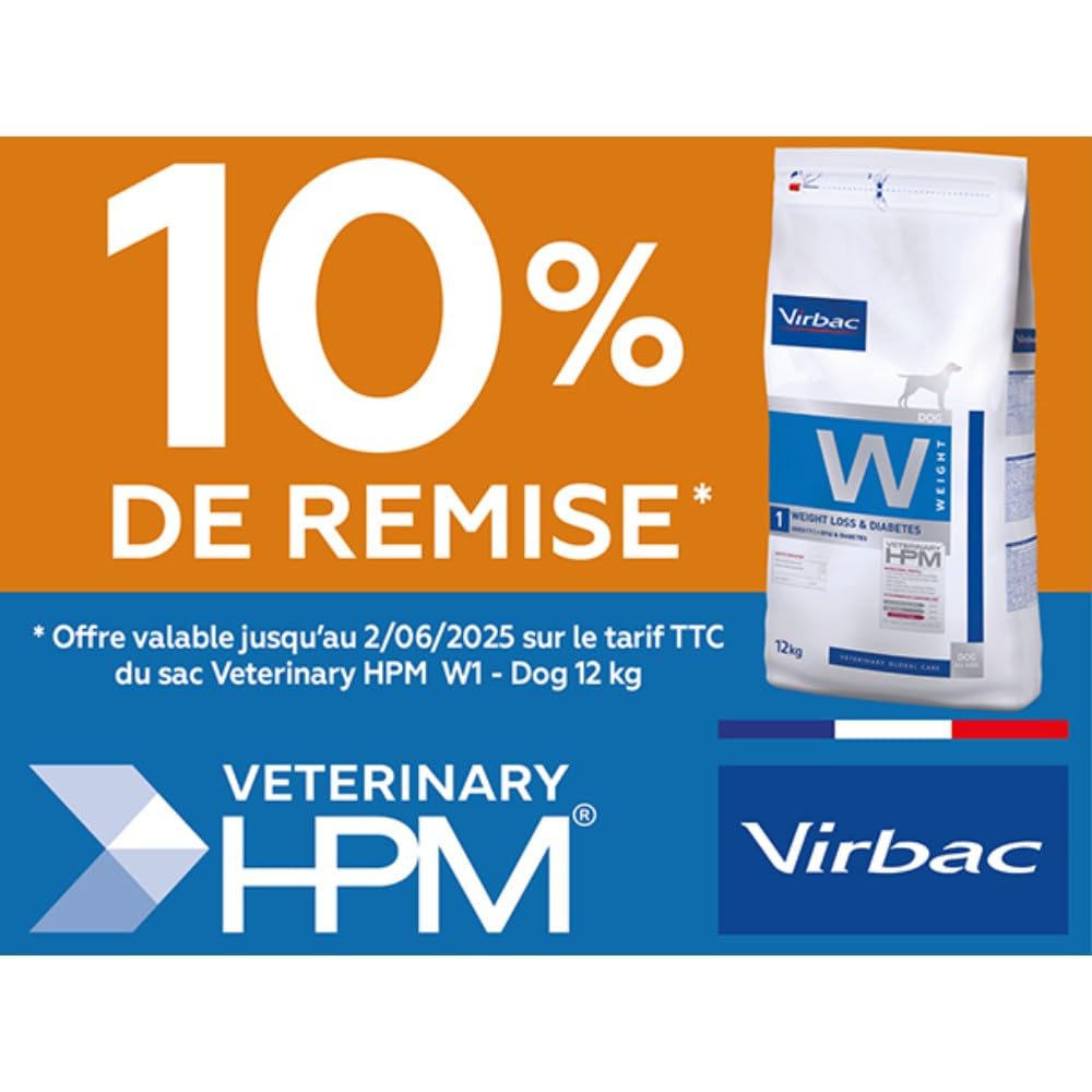 Virbac Veterinary HPM Vet Weight L&D Sac pour Chien 7 kg