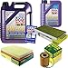 Produktbild QR-PARTS 69343236 Filter Set Inspektionspaket 6 Liter Motoröl Leichtlauf High Tech 5W-40 MANN-FILTER Innenraumfilter Luftfilter Ölfilter