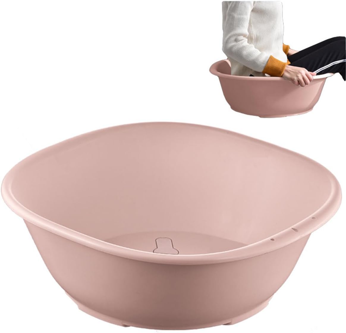 Sitz Bath for Hemorrhoids,Sitz Bath tub,Sits Bath Kit for Women Men,Wider Seating Area, Deeper Bowl (Pink)