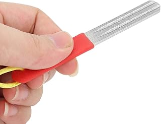 Fishhook Sharpening Whetstone, Double Side 400/800 Grits Diamond Fish Hook Grinding File for, Fishing Tools & Accessories