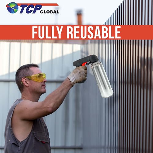 Image of TCP Global Instant Aerosol Trigger Handle, Full Hand Grip (Pack of 12) | Convert Spray Cans into Spray Guns, Reusable, Easy to Clip-On & Off, Universal Fit, Use on Spray Paint, Adhesives, Lubricants