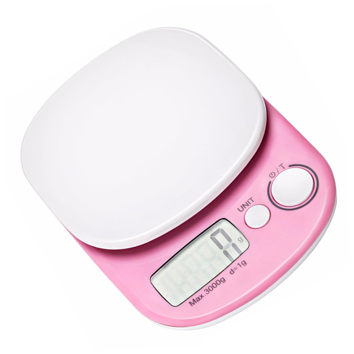 Housoutil High Precision Mini Electronic Food Scale 3kg Capacity Plastic Digital Kitchen Measuring Tool for Cooking Baking and Meal Prep