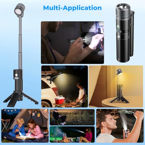 AsFrost Flashlight Camping Lights 2in-1, 180Flip Dual Lamp 8-Mode LED Bright Weird Cool - image 3
