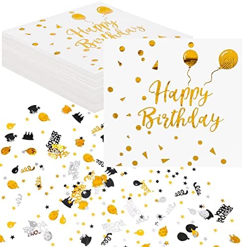 ParPix 20 Stück Geburtstag Servietten - 33x33 Cm Cartoon Design | Für Kindergeburtstage