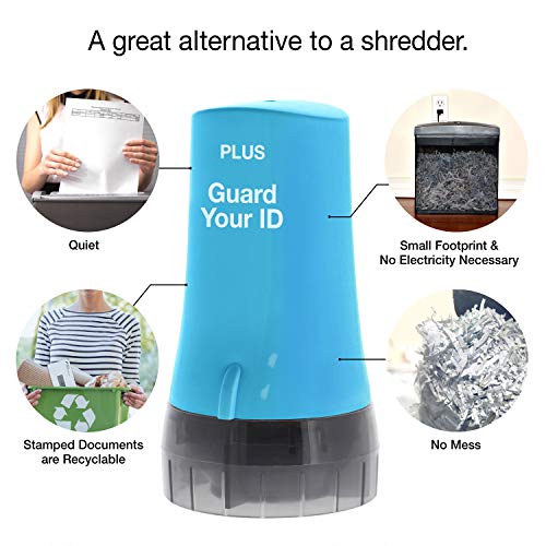 Image of PLUS The Original Guard Your ID Advanced Security Roller 2.0 for Identity Theft Prevention Stamping Turquoise