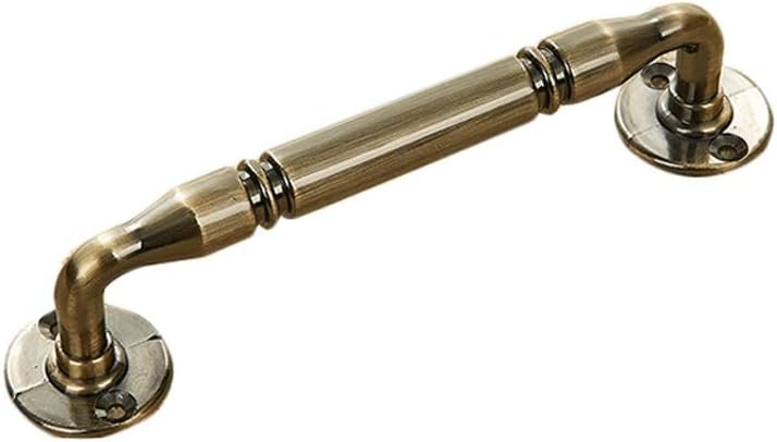 Antique Copper Cabinet Handle,Zinc Alloy Kitchen Drawer Pulls Barn Door Pull Handle Closet Door Handle Gate Handles Door Hardware (Color : Red Copper,Size : 128mm)