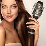 Hair Dryer Brush Hot Air Brush 3-in-1 Round Spin Blow Brush Negative Ion Ceramic Hair Comb for Women Girls Fast Drying Styling Frizz Control Straightening Curling Salon