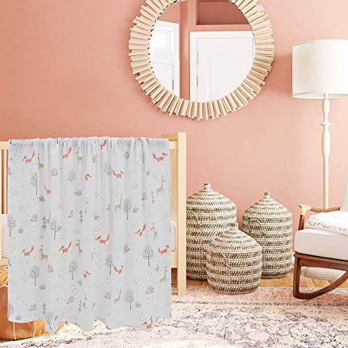 Image of Kassy Pop Printed 6 Layer Bamboo Muslin Blanket Cum Swaddling Towel for Baby, Toddlers | 70% Bamboo, 30% Cotton | AC Quilt, Multi-Purpose Blanket | Toxin Free | 110cm x 110cm (Winter Animal Print)