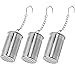3 Piezas Infusor Té Hojas Sueltas Cómodo Colador Té Acero Inoxidable Filtro Té Con Gancho Filtro Té Con Cadena Infusor Té Filtro Especias De Hierbas Para Té Suelto, Tazas Té, Teteras, Mugs Té