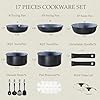 What Are The Advantages Of Cast Iron Cookware? 4 CAROTE 17PCS Ceramic Cookware Sets, Black and Gray, Pots and Pans Set Non Stick Non Toxic, Induction Cookware, Kitchen Cookware Sets, Pots Set for Healthy Cooking #1
