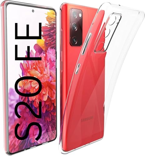 Image of REALCASE Back Cover Case for Samsung Galaxy S20 FE | Scratch Resistant Shockproof Protective Crystal Clear Bumper (Silicone | Transparent)