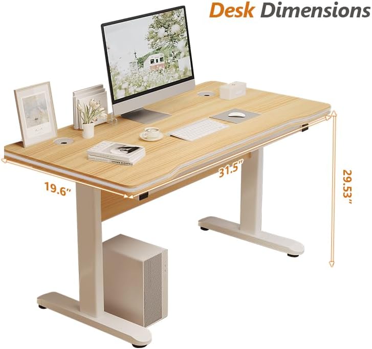 Miniatura 2 de Escritorio para juegos para computadora, mesa de escritura para el hogar, oficina, estudiante, arte moderno y simple, con soporte de metal en forma