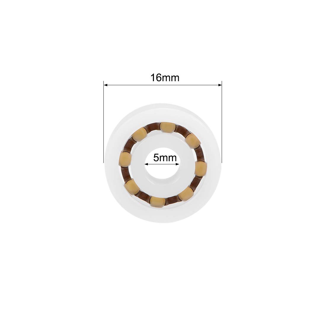Cuscinetti A Sfera 625ZZ - 10 Pezzi 5x16x5mm Acciaio Carbonio Doppio Schermato