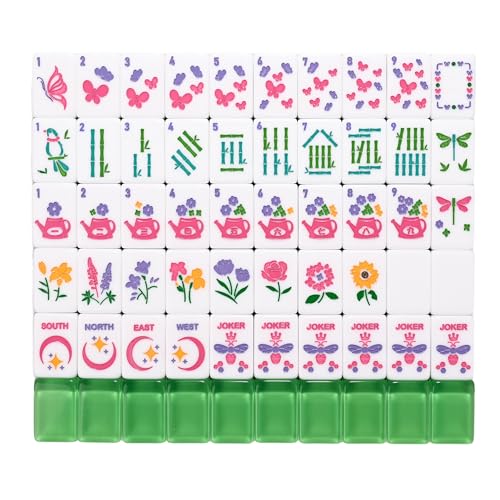Premium American Mahjongg Set, 166 fichas translucidas