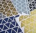 Lot de 110 stickers muraux triangulaires pour décoration de chambre Motif géométrique 5 x 5 cm, argent
