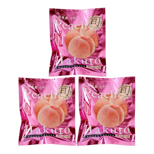 国産 冷凍 フルーツ 果物 山形 凍眠フルーツ 白桃3袋セット 桃【二重包装不可】【お届け不可地域:離島】
