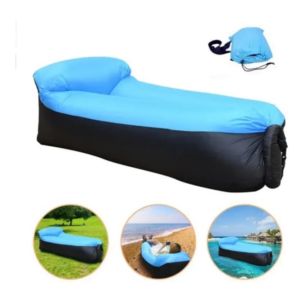 Trend Outdoor Products Fast Infaltable Air Sofa Łóżko Śpiwór Nadmuchiwana poduszka powietrzna Leniwa torba plażowa Sofa 240 * 70 cm (fioletowy)