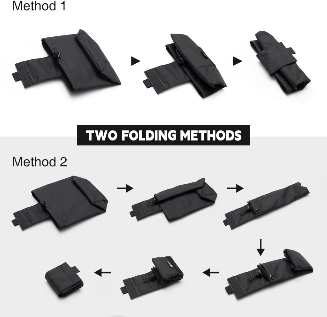 Dump Pouch Tactical Belt Magazine Recovery Pouch Roll Up Foldable Mag Pouches MOLLE Utility EDC Waist Storage Bag - Image 4