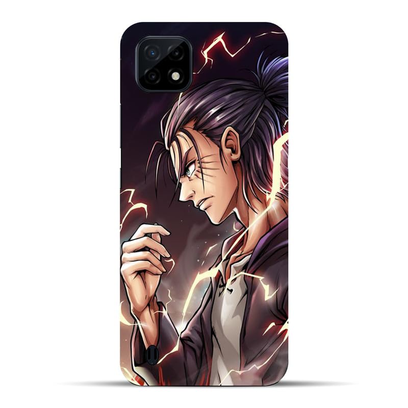 KirmadaKirmada® Realme C21/C21Y/C25Y Eren (1) Attack On Titan Mobile Cover Anime Designer 3D Printed Hard Case Stylish Polycarbonate,Vibrant Colors, Scratch-Proof Anime Back Cover
