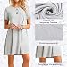 Farchat Vestidos Mujer Suelto Casual de la Camiseta Cuello Redondo Vestido Gris...