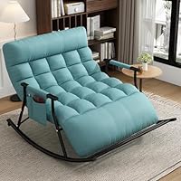 Outdoor Schaukelstuhl Doppelsitzer Mit Seitentaschen - Wippliege Für Balkon & Garten