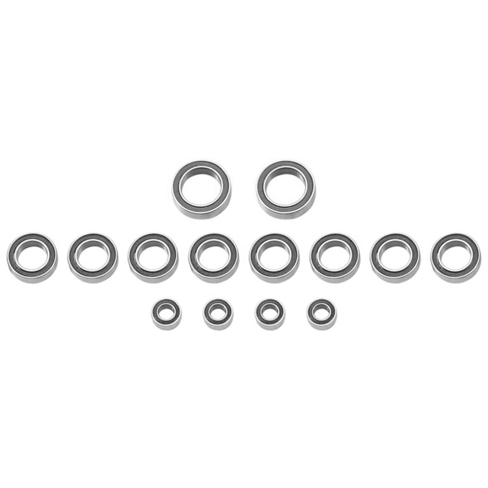 Rodamientos Auto RC para Tamiya T3-01 T301 1/8 14 Piezas Kit De Rodamientos De Bolas Sellados De Goma RC Repuestos para Mejorar O Reparar