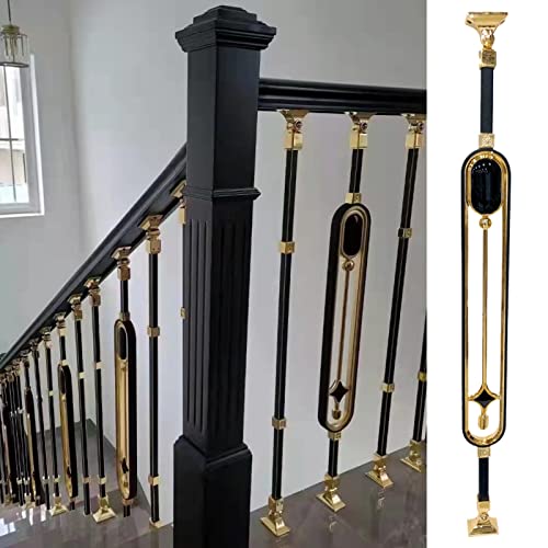 Balustrade d'escalier en aluminium de style européen, garde-corps ovale haut de gamme