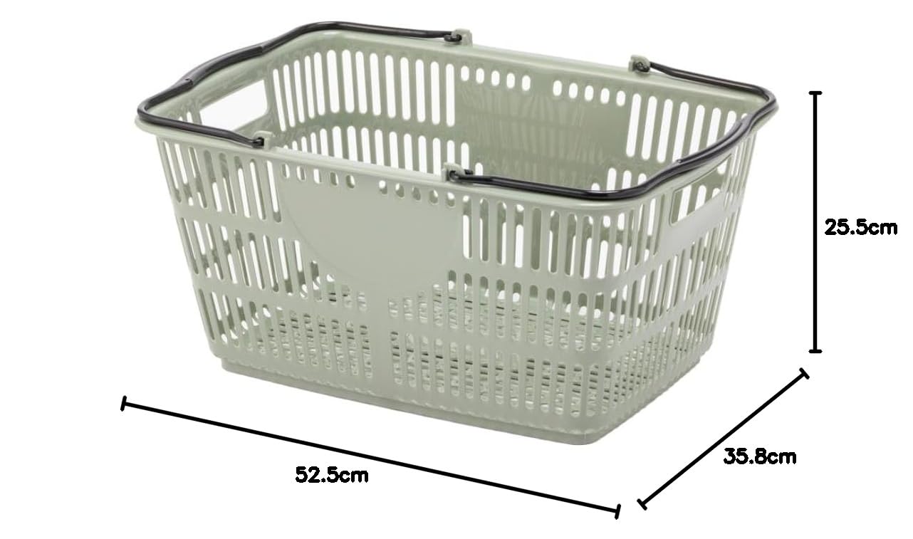 Amazon.co.jp: [カインズ] CAINZ 買い物バスケット 幅52.5cm 奥行35.8