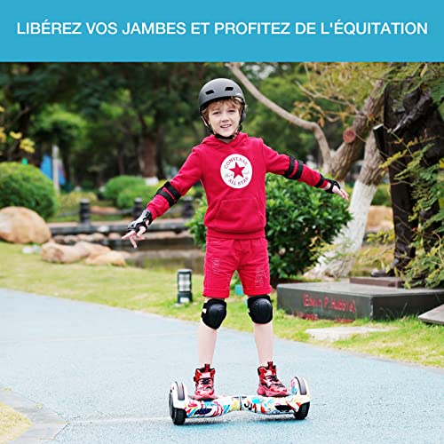 Hoverboards-65-Pouces-Gyropode-pour-Enfants-Bluetooth-et-LED-Hoverboard-Auto-equilibre-Scooter-electrique-Auto-equilibrage-pour-Adult-Hover-Balance-Board Hoverboards 6,5 Pouces Gyropode pour Enfants Bluetooth et LED Hoverboard Auto-équilibré Scooter électrique Auto-équilibrage pour Adult Hover Balance Board