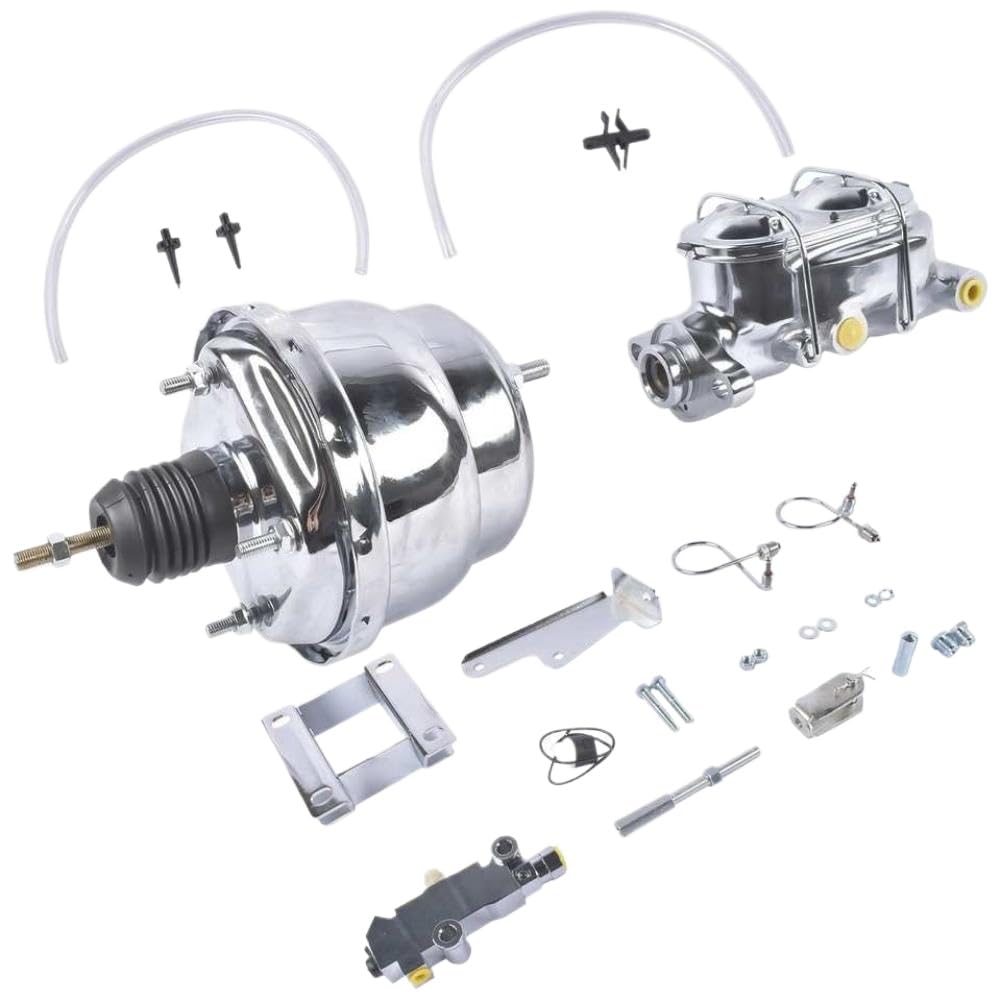 Kit tamburo a disco pompa freno servofreno da 7 pollici compatibile con Bel Air 150 210 1955 1956 1957