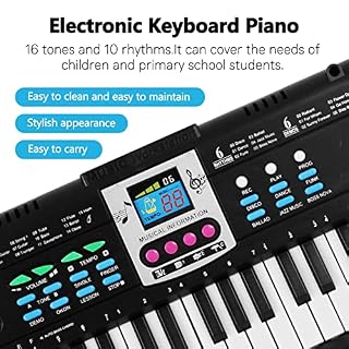 MBBHD Claviers éLectronique 61 Keys Musique Numérique Clavier Électronique Microphone Piano Piano Electronic Clavier… - Les Beatles, Paul McCartney, John Lennon, RIngo Starr, George Harrison MBBHD Claviers éLectronique 61 Keys Musique Numérique Clavier Électronique Microphone Piano Piano Electronic Clavier… – Image 7