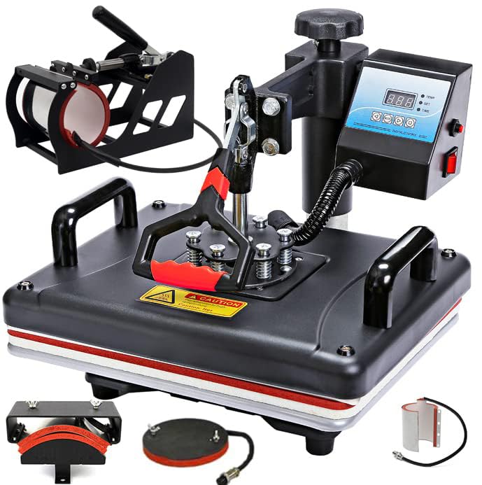 Bindaas Gifts Heat Press 5 in 1 Digital Multi Functional Sublimation, Vinyl Printing Machine for T-Shirts (Any Flat Product), Mug, Plate Heat Press Machine 12x15 Inch | DTF PRIINTING | Vinyl Printing (B0CGDGXZ56) Amazon Price History, Amazon Price Tracker
