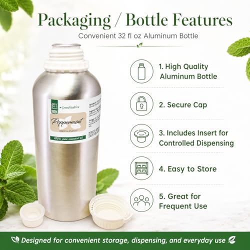 Aceite Esencial de Menta – 946 ml – 100% Puro miniatura 5