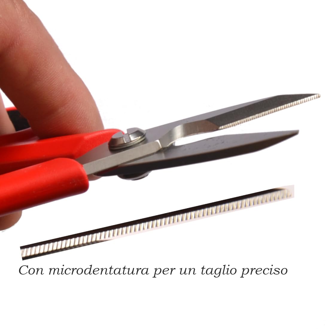 Forbici Da Elettricista Con Impugnatura Isolata - Lama In Acciaio Inox, Microdentatura, 14.5 Cm - Foto 3