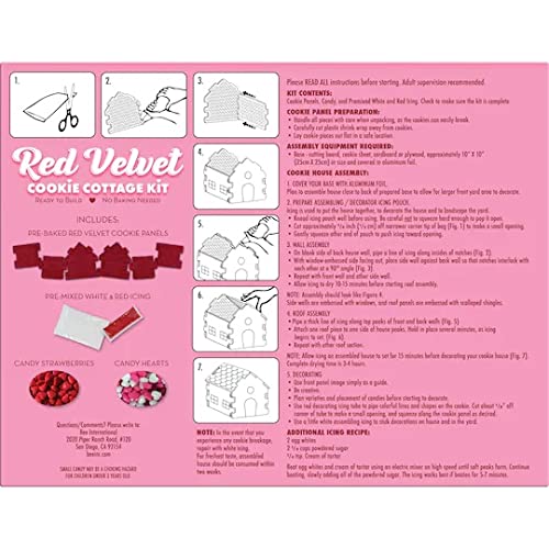 Miniatura 2 de Bee - Kit de casa de campo de galletas de terciopelo rojo para el día de San Valentín, 14 onzas