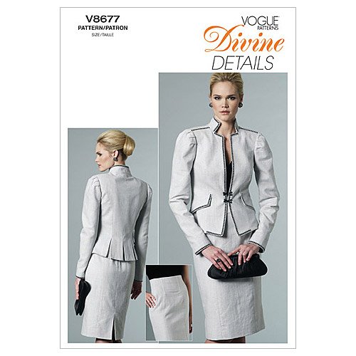 Patron Vogue V8677 tailleur femme chic pour vos tenues de bureau et cérémonies